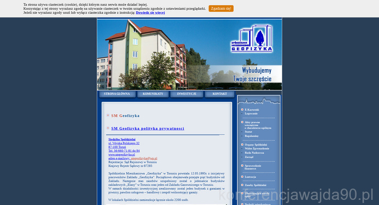 SPÓŁDZIELNIA MIESZKANIOWA GEOFIZYKA